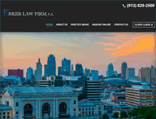 Tablet Screenshot of erkerlaw.com